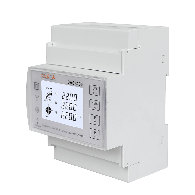 Dac4300 DIN tračnica LCD trofazni s transformatorskim mjeračem energije