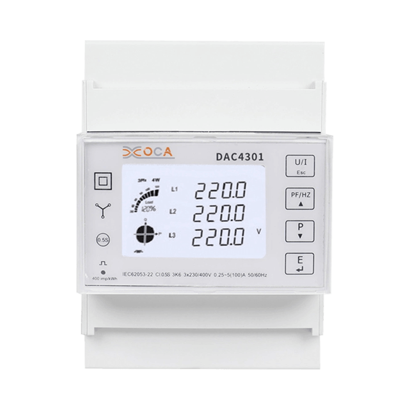 Dac4301 DIN tračnica AC višetarifni Modbus mjerač električne energije