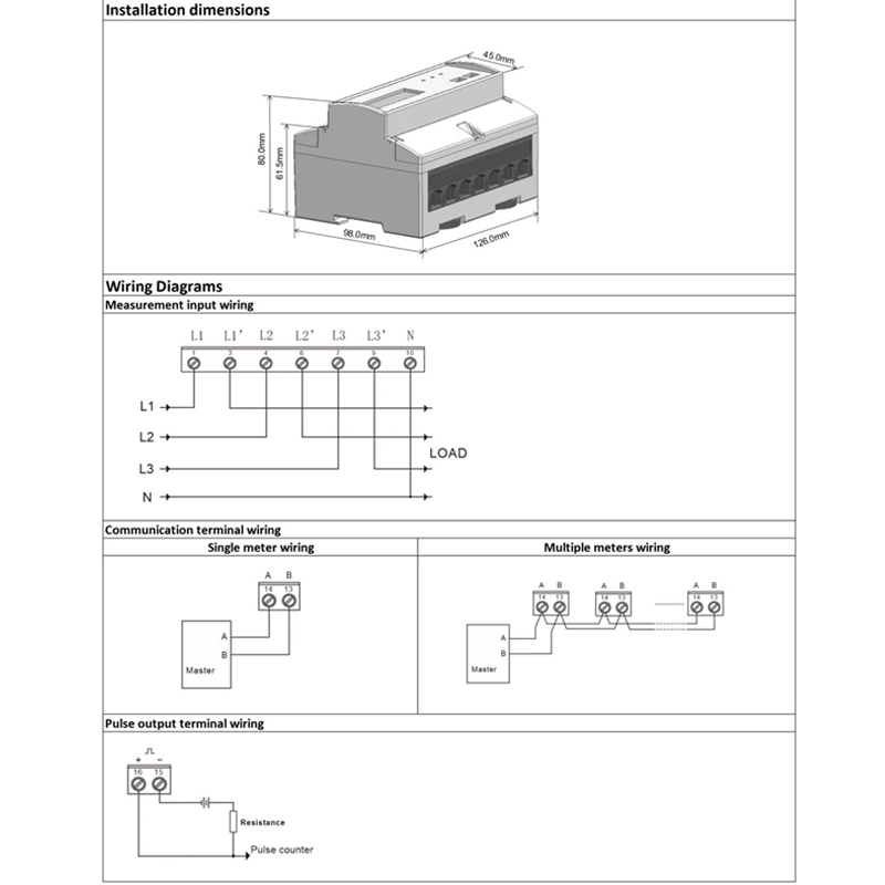 Dac7321c DIN Rail WiFi unaprijed plaćeno mjerač električne energije