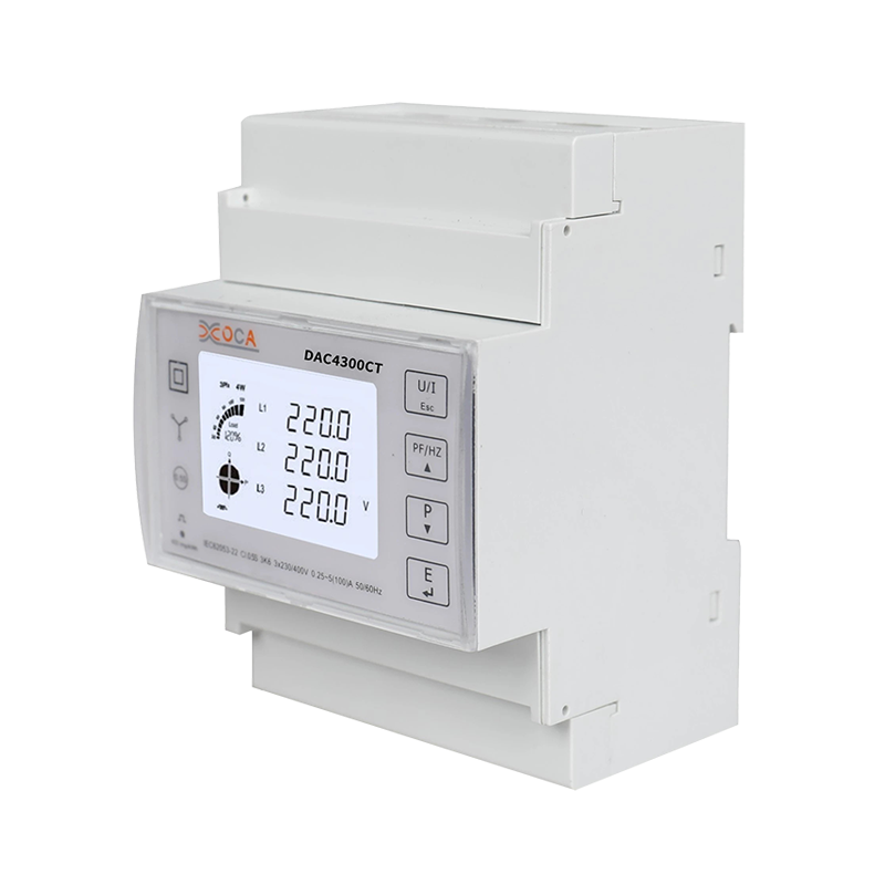 Trofazni Modbus mjerač snage Dac4301CT DIN tračnica