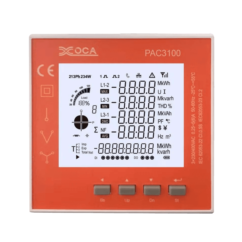 PAC3100 pametni digitalni LCD WiFi elektronički mjerač snage